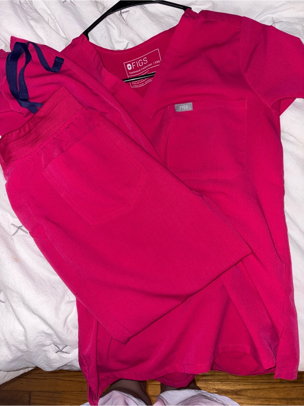 Figs Technical Collection Scrub Set in Fuchsia Pink